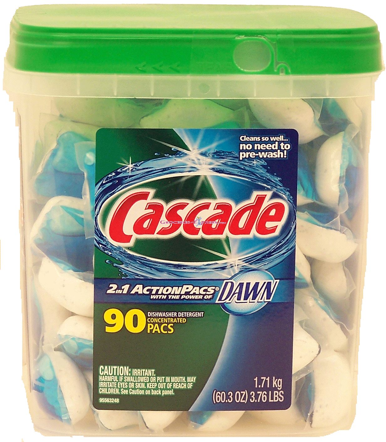 Cascade 2 in 1 Action Packs dishwasher detergent concentrated pacs, 90-count Full-Size Picture